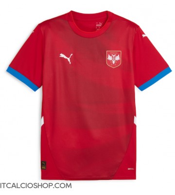 Serbia Prima Maglia Europei 2024 Manica Corta